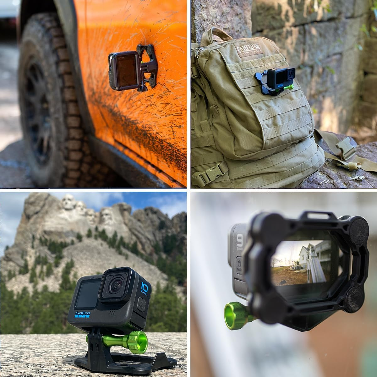 SNAP Mounts PRO &ndash; Magnetic Action Camera Mount for Gopro Compatible with Gopro Hero, Gopro Max, DJI Osmo Action image number 3