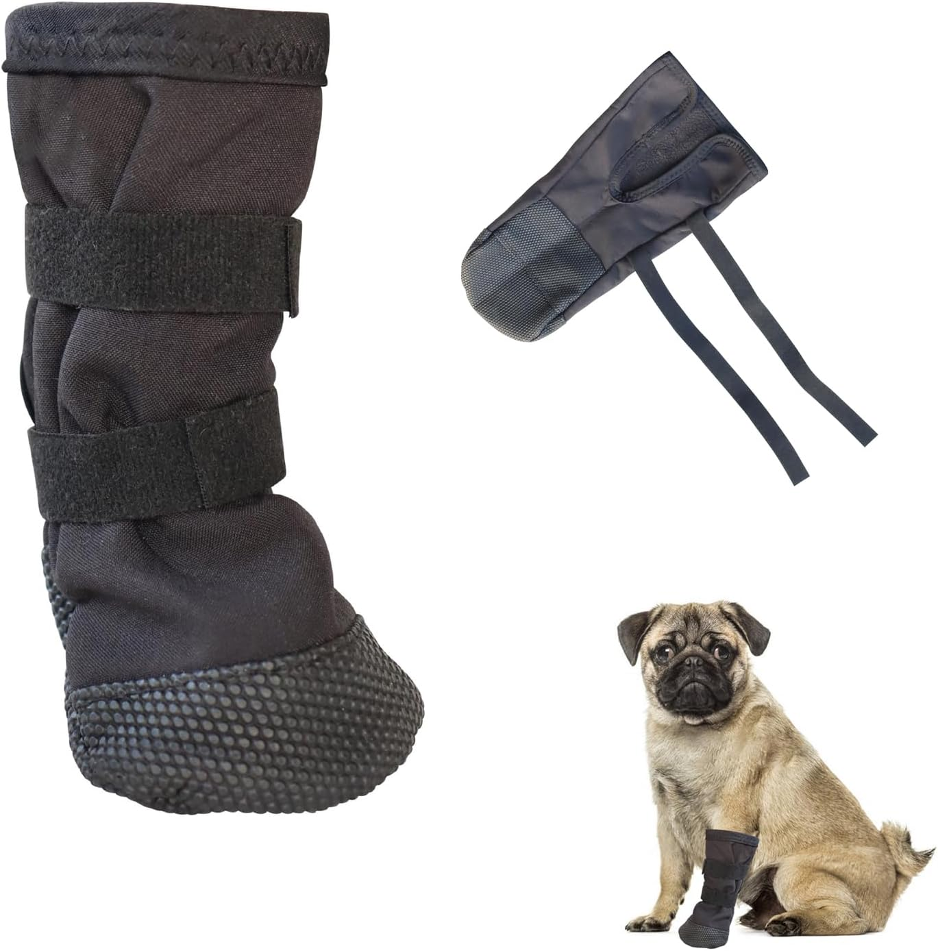 Valicaer Dog Paw Protectors,Dog Leg Wound Cover Waterproof with Non-Slip Sole - Leg Wound Cover Recovery Boot, Adjustable Breathable Feet Covers for All Breeds (S) image number 3