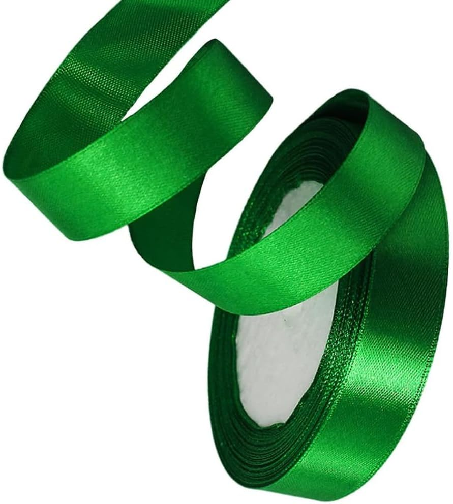 Ribbon for Gift Wrapping Satin Ribbon for Hair Crafting Thin Silk Fabric 25 Yard Sruban Decoratif Ribbon for Crafts Gift Valentine Ribbons (Red, 1.5Cm) image number 3