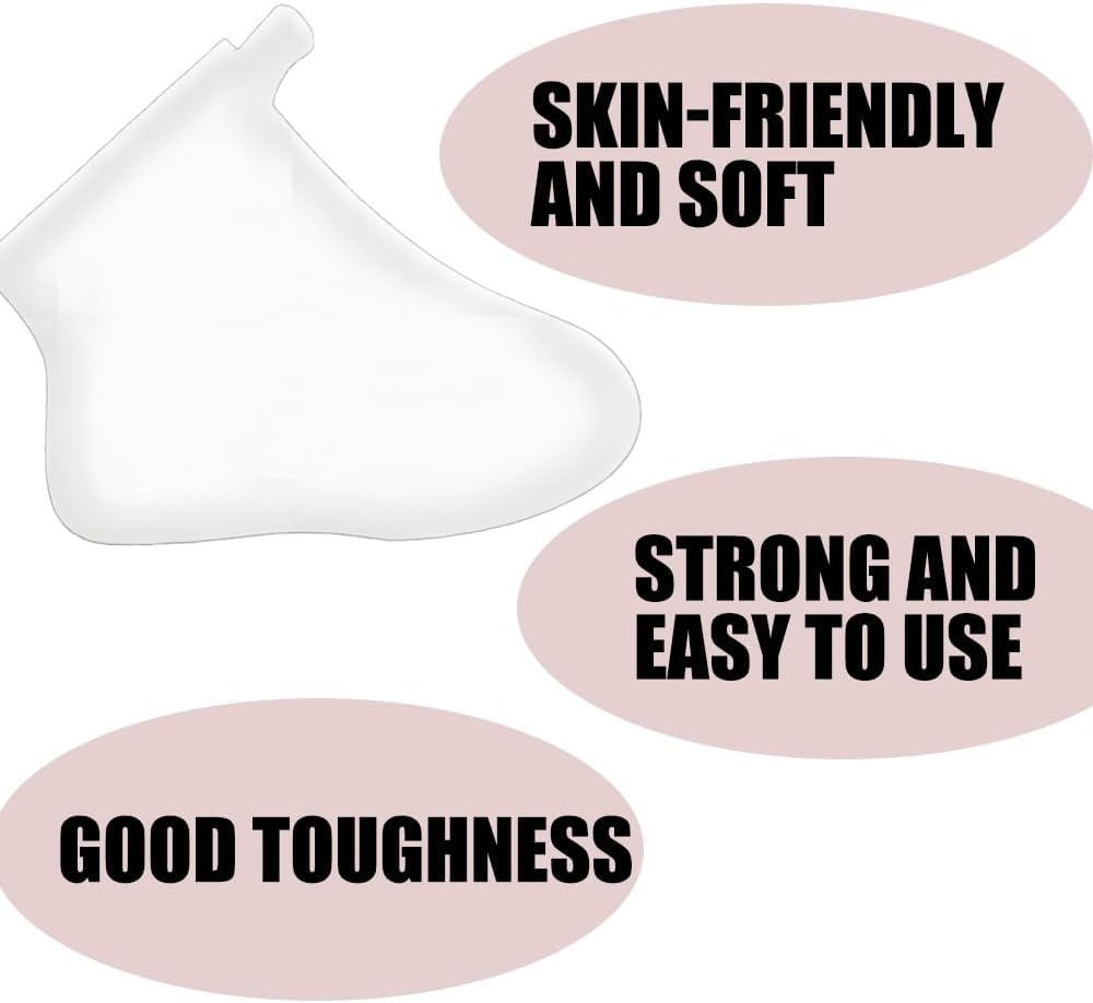 Pack of 100 Clear Plastic Disposable Boots Paraffin Bath Liner Foot Mask for Foot Pedicure Hot Spa Wax Treatment Foot Covers Bags Paraffin Foot Mask Socks image number 4