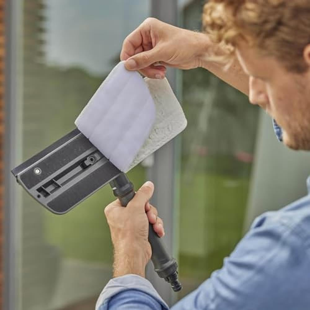 GARDENA Cleansystem Window Wiper, 31 Cm, Modern Black, Window Wiper, Squeegee, 5159671051