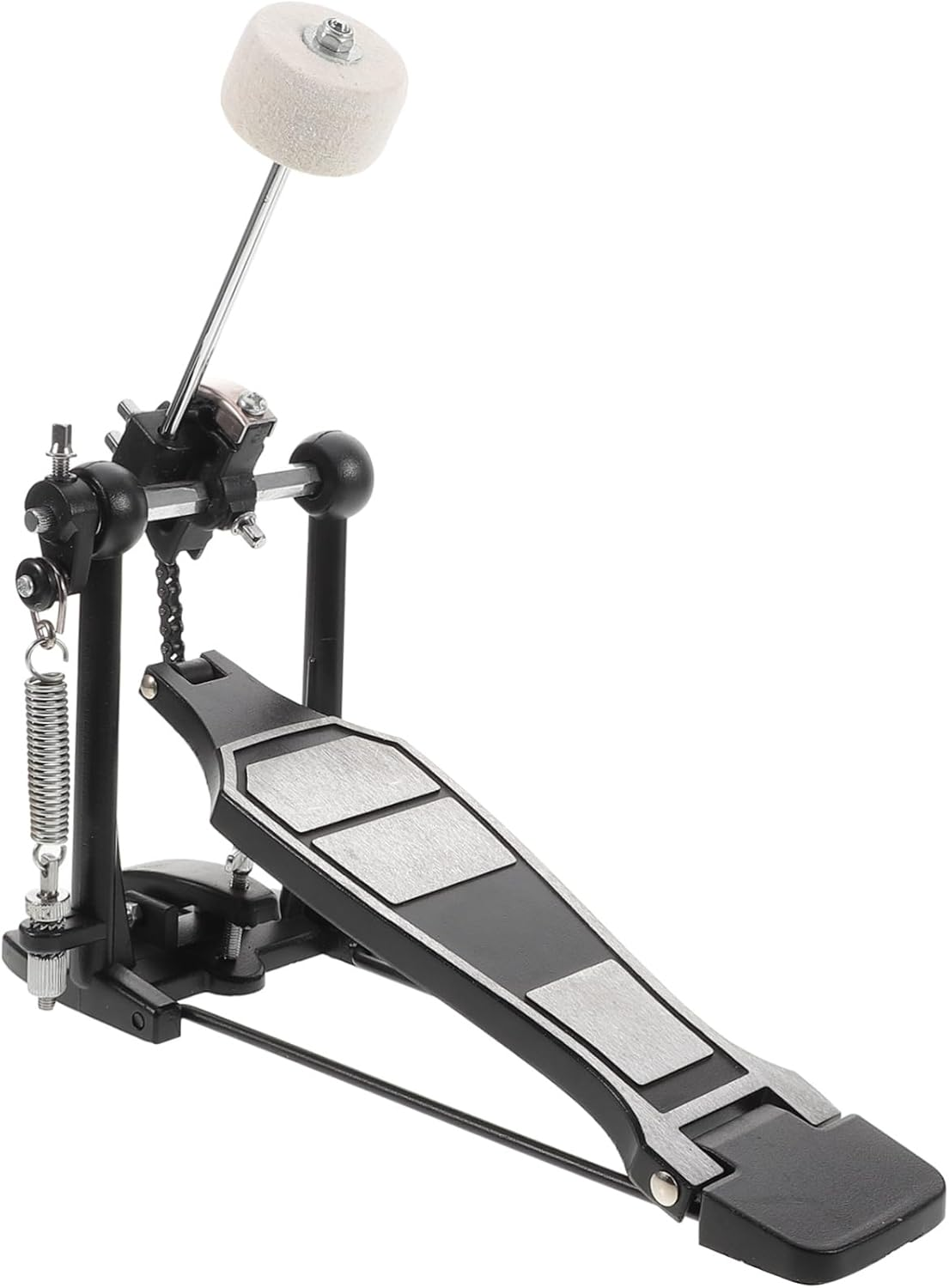 Vaguelly Aluminum Alloy Bass Drum Kick Pedal with Dense Felt Construction Compact Design for Efficient Performance for Jazz and Acoustic Drumming image number 6
