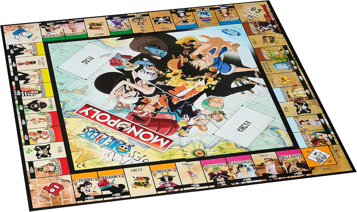 Winning Moves Monopoly One Piece Edition - Popular Board Game One Piece - Strategy Board Game with Family & Friends! - 2-6 Players Aged 12+ image number 2