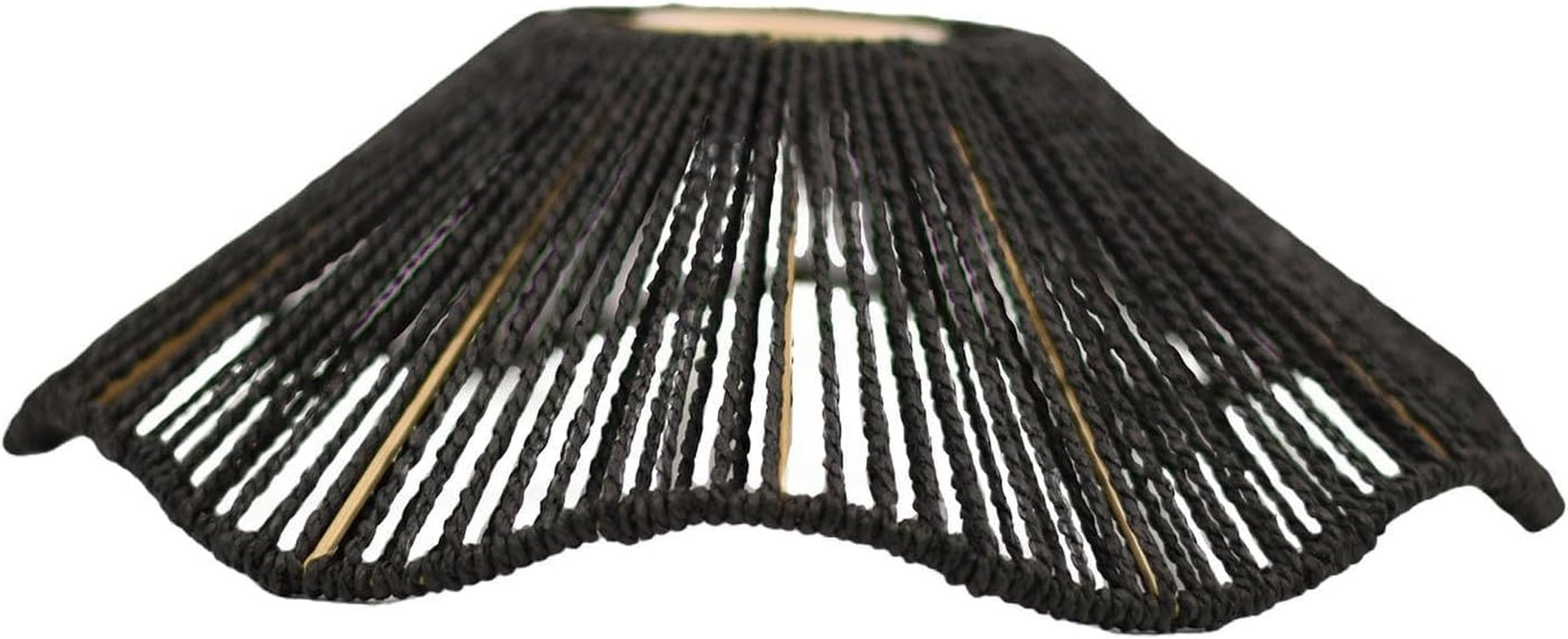 ＡＷＨＡＯ Woven Lamp Shade, Pendant Light Shade,Chandelier Covers Shades,Ceiling Lantern Cover, for Table Lamp, Yellow