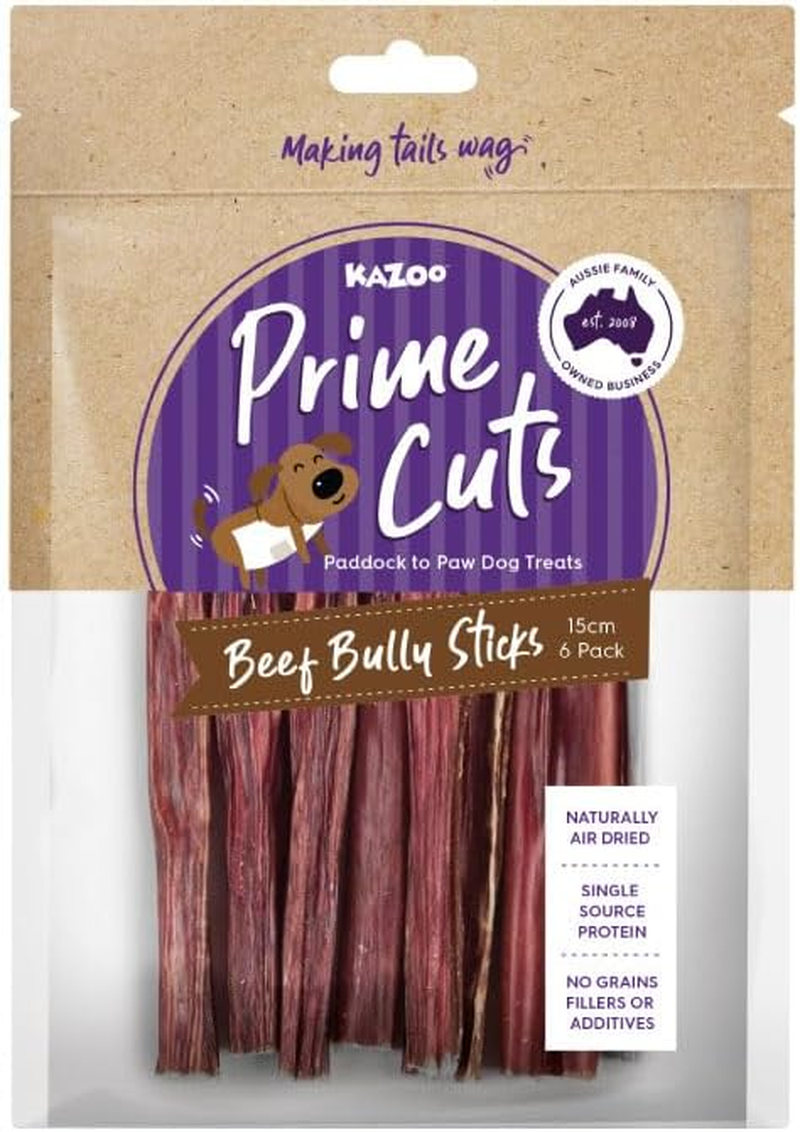 Kazoo Prime Cuts Beef Bully Sticks - 15Cm 6 Pack image number 2