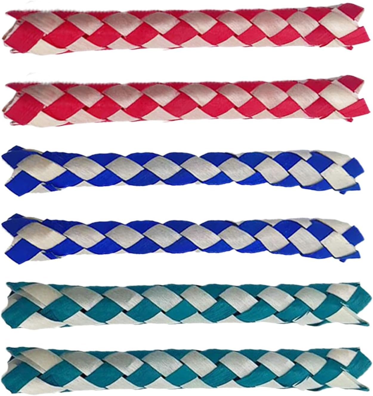 Chinese Finger Traps,Pet Foraging Accessory | Assorted Colors Chinese Finger Trap Bird Chew Foraging Chopper Toy for Kids Birthday Party Favors image number 2