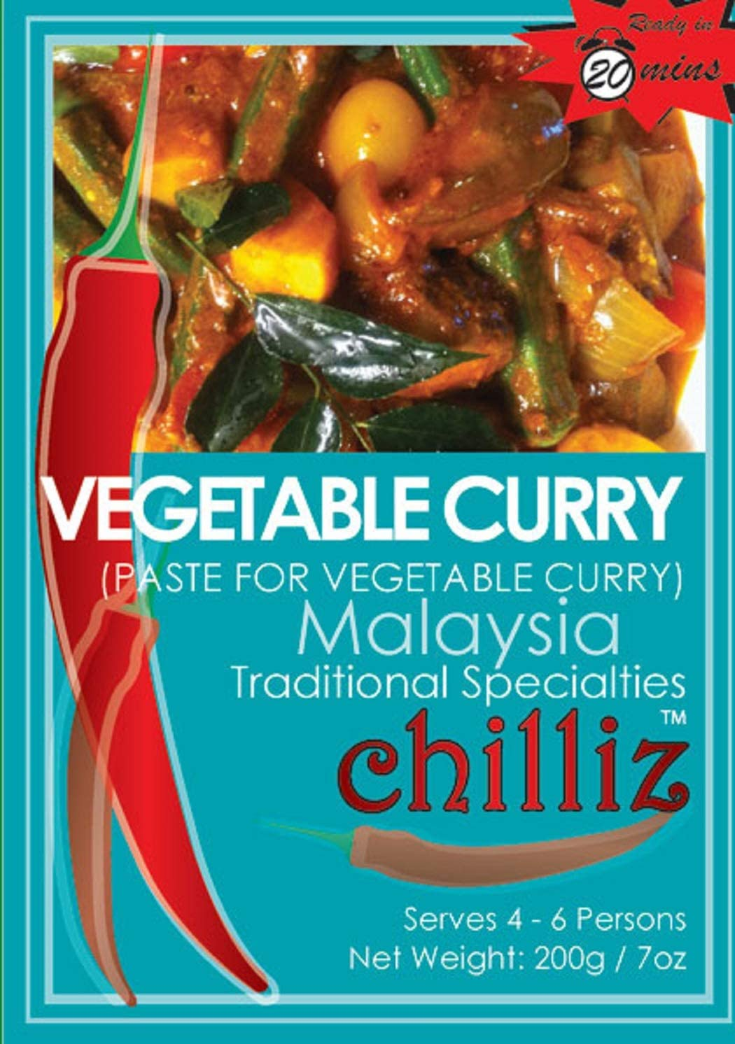 Chilliz Vegetable Curry Paste 200 G, 200 G, Vegetable Curry image number 3