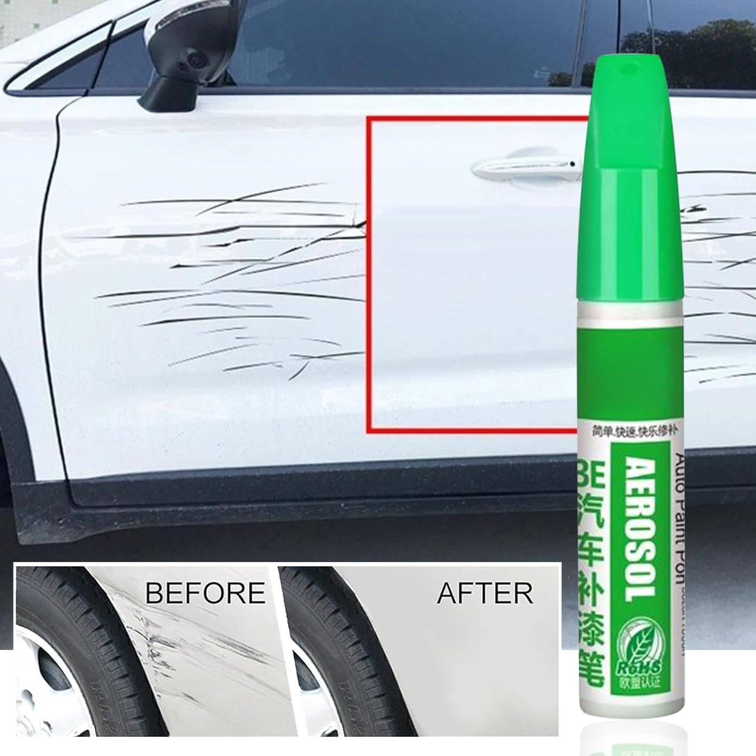 Car Scratch Repair Pen | Scratch-Filling Automotive Touch up Paint Pen | 12ML Weatherproof Quick-Drying Markers for Model Painting Fabric Decor Truck Motorcycle Industrial Labeling Wood Metal