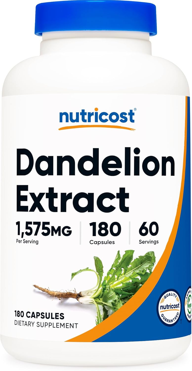 Nutricost Dandelion Root 525Mg, Ules - 1575Mg Serving, Non-Gmo, Gluten Free image number 5