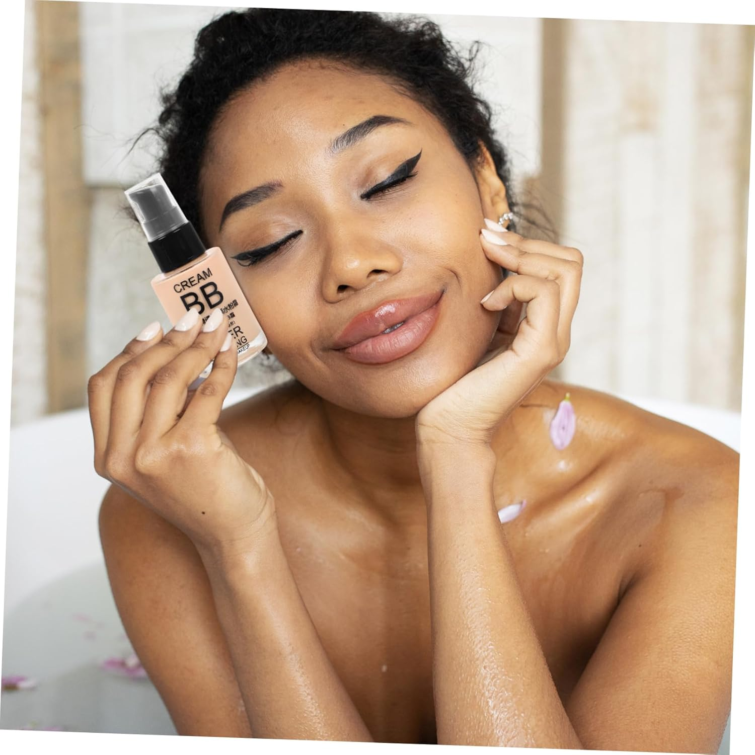 Healeved Foundation Correcting Moisturizer Hydrating Natural Bb Full Coverage Moisturizing Liquid Makeup Base for Face image number 3