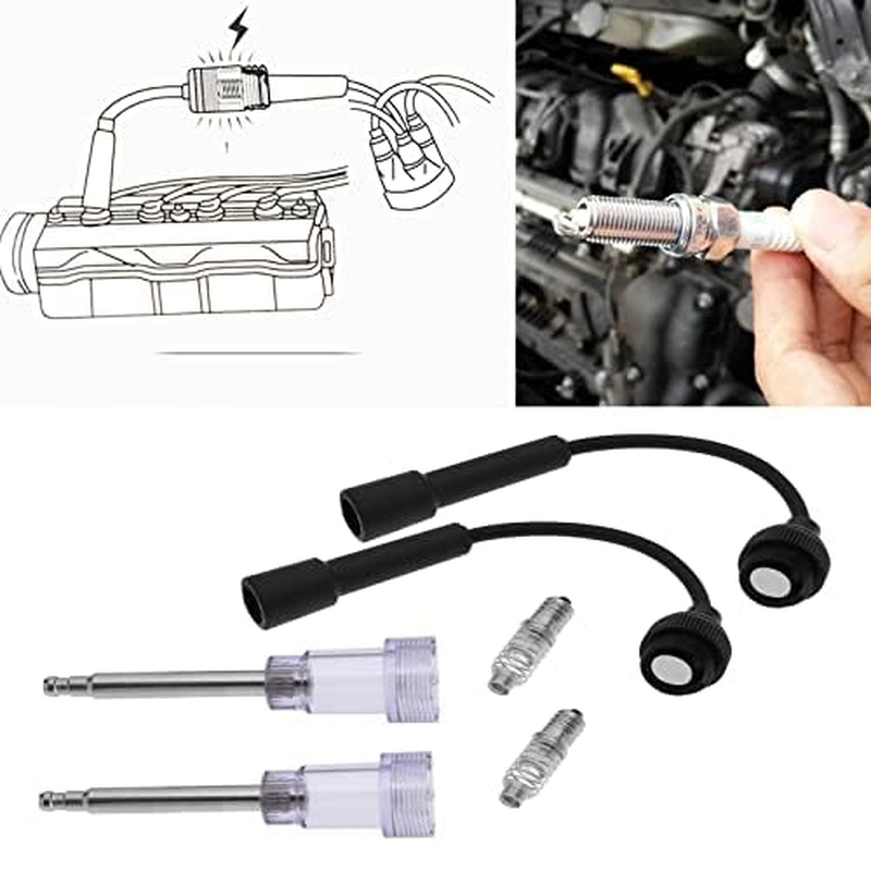 2 Pcs Automotive Inline Spark Tester for Small Engine Ignition Coil Test Accessories for Lawn Mower, Motorbike and Other Small Engine Vehicles image number 4