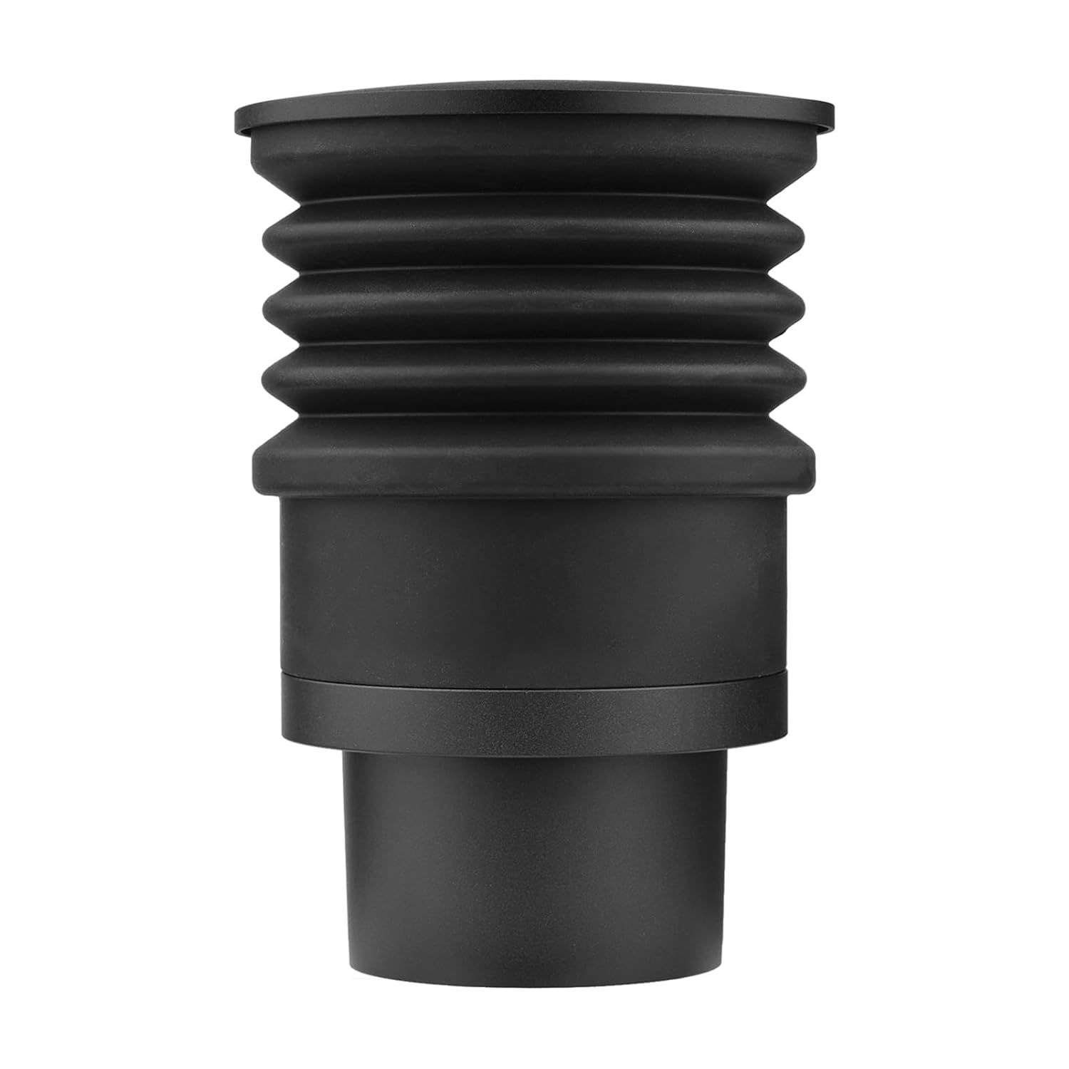 Single Dose Funnel, Espresso Coffee Grinder Dose Funnel Replacement Accessories for Reduce Coffee Grinds Retention with Silicone Bellow, Type: 2, Black, Aluminum Alloy (Type 2) image number 1