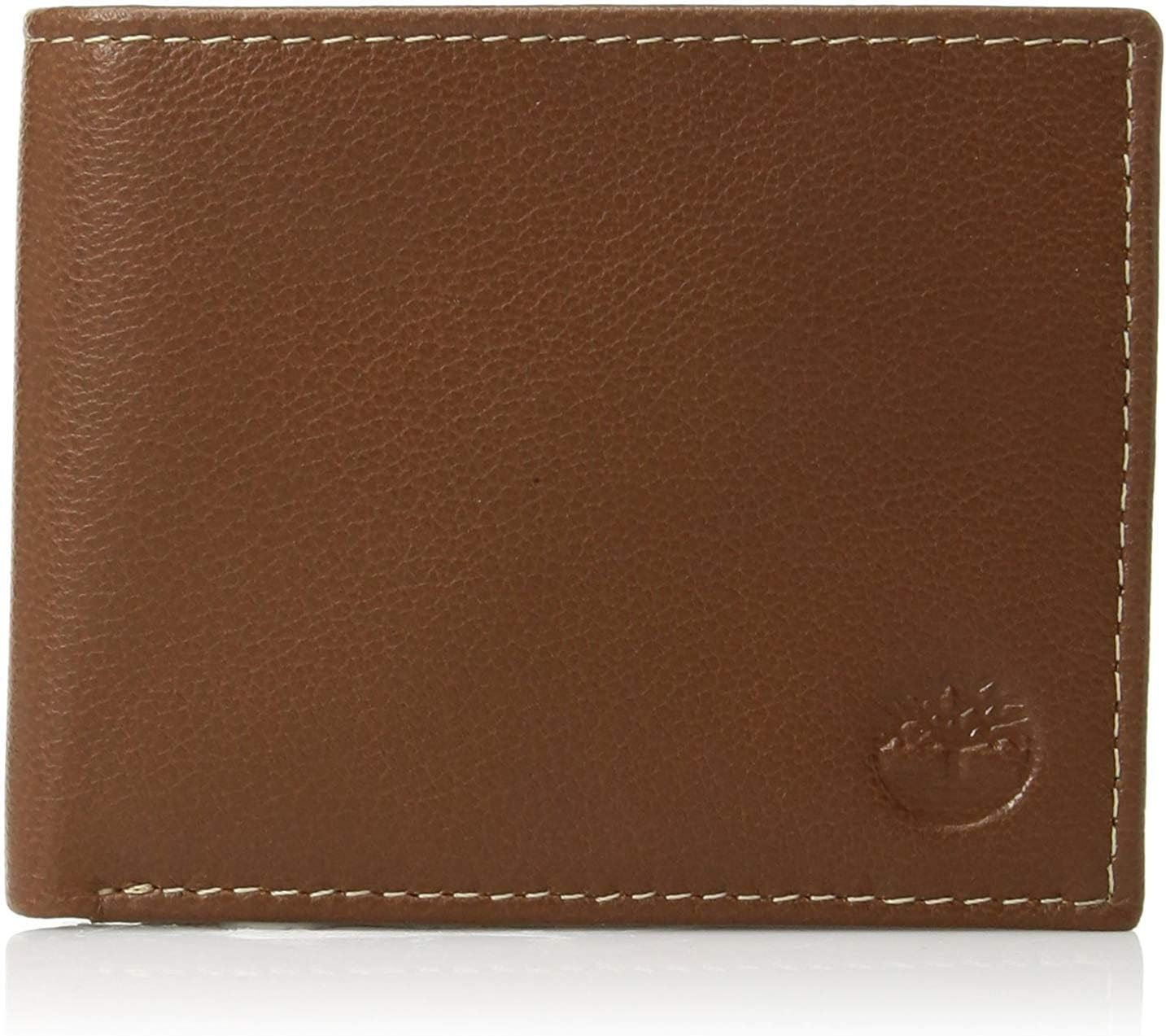 Timberland Men'S Blue Genuine Leather Slim Bifold Wallet with Flip Out ID Pocket image number 2