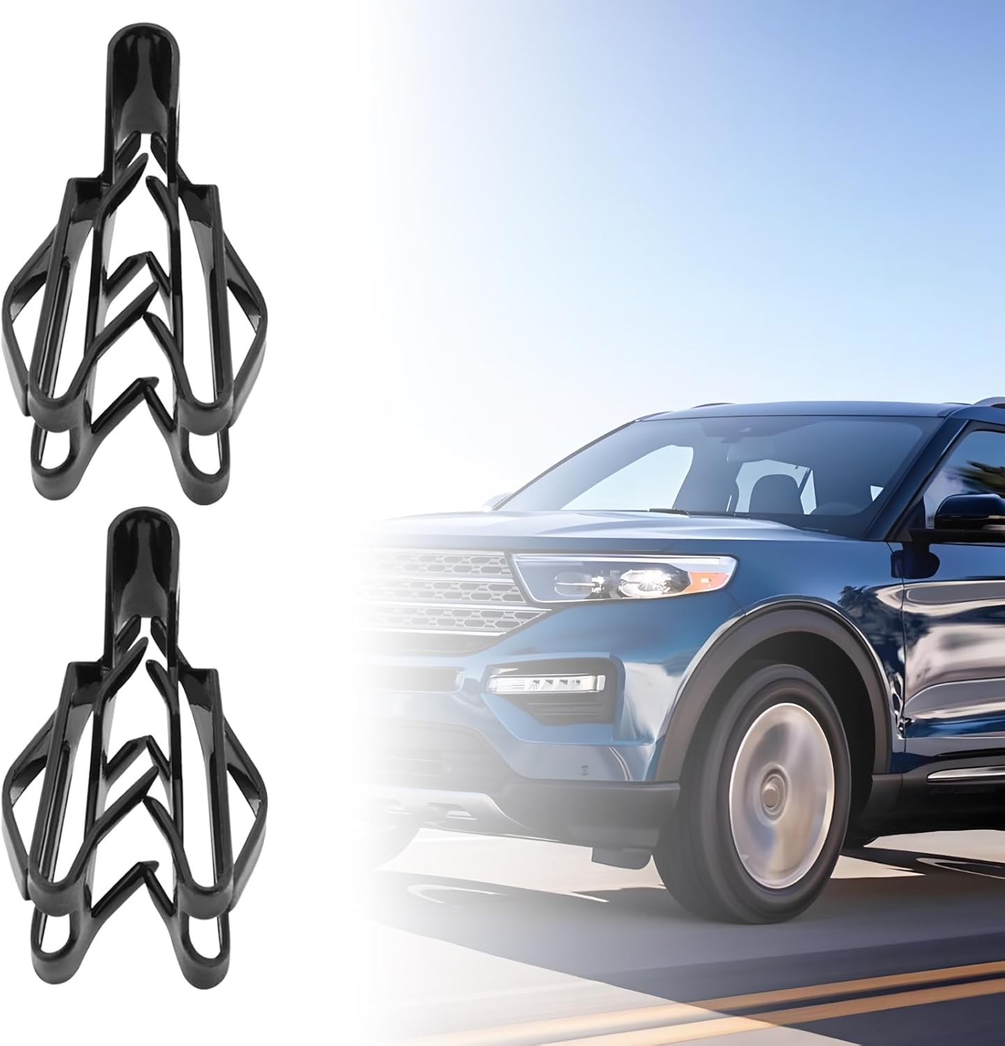 SG Store 20Pcs Boot Lining Trim Panel Clips Replacement Part 1490222 Compatible with Ford Fiesta Compatible with Focus C-Max Compatible with Focus Black image number 4