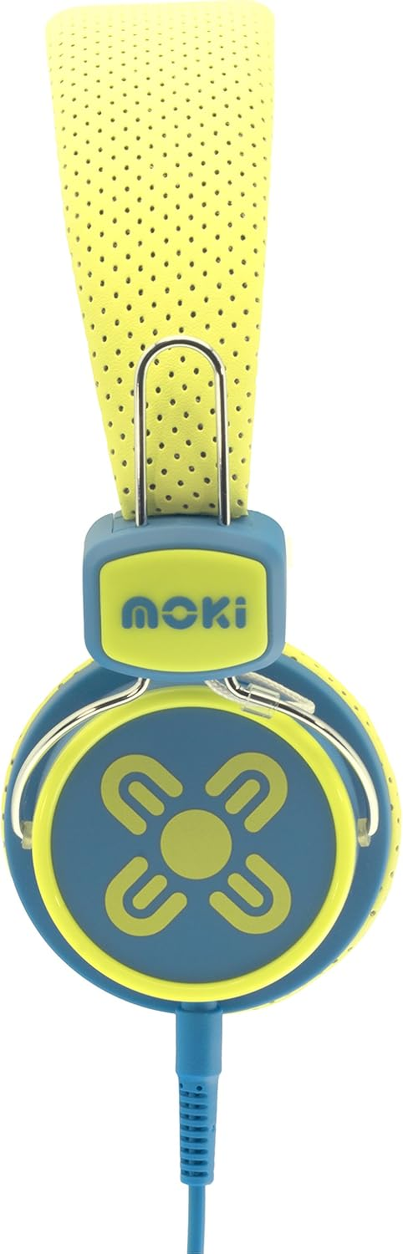 Moki ACCHPKSYB Kid Safe Volume Limited Headphones, Yellow/Blue - Yellow/Blue image number 3