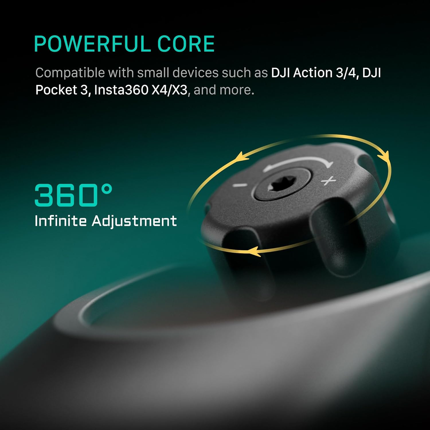 Tilta Hydra Alien Mini Electronic Suction Cup Kit - Titanium Gray | Compatible with DJI Pocket 3, and Other Action Cams/Smartphones | Hydraulic Damping | Adjustable Arm image number 1