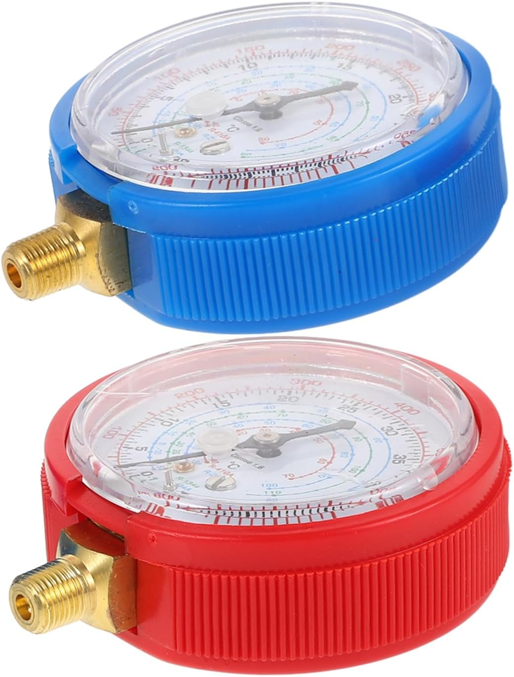 1Pair Air Conditioner Pressure Gauges for Automotive Systems Low and High Pressure Gauges Charging Tools for and Testing Equipment image number 2