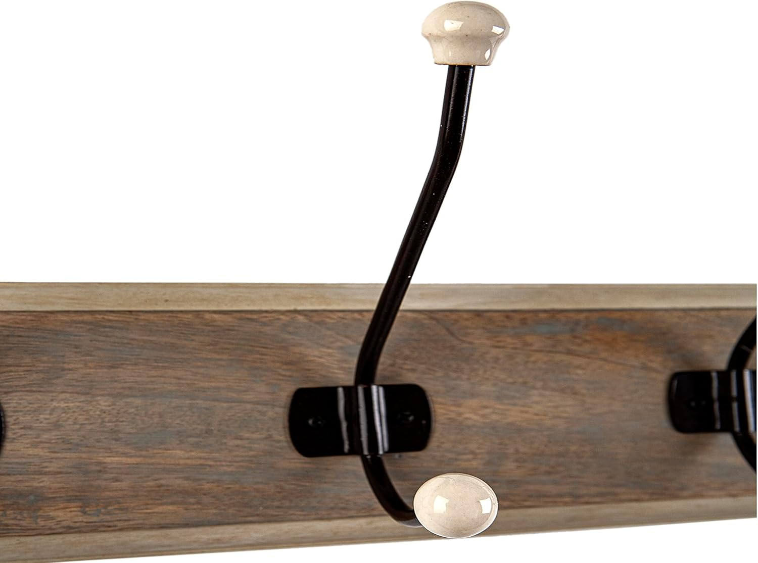 PERCHA Madera/Metal 3 POMOS Ceramica