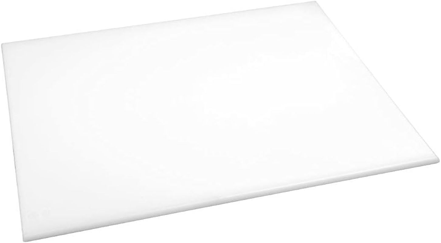 Hygiplas High Density Chopping Board, Green, 450 X 300 X 12 Mm Size - 17.7"L X 11.8"W, White