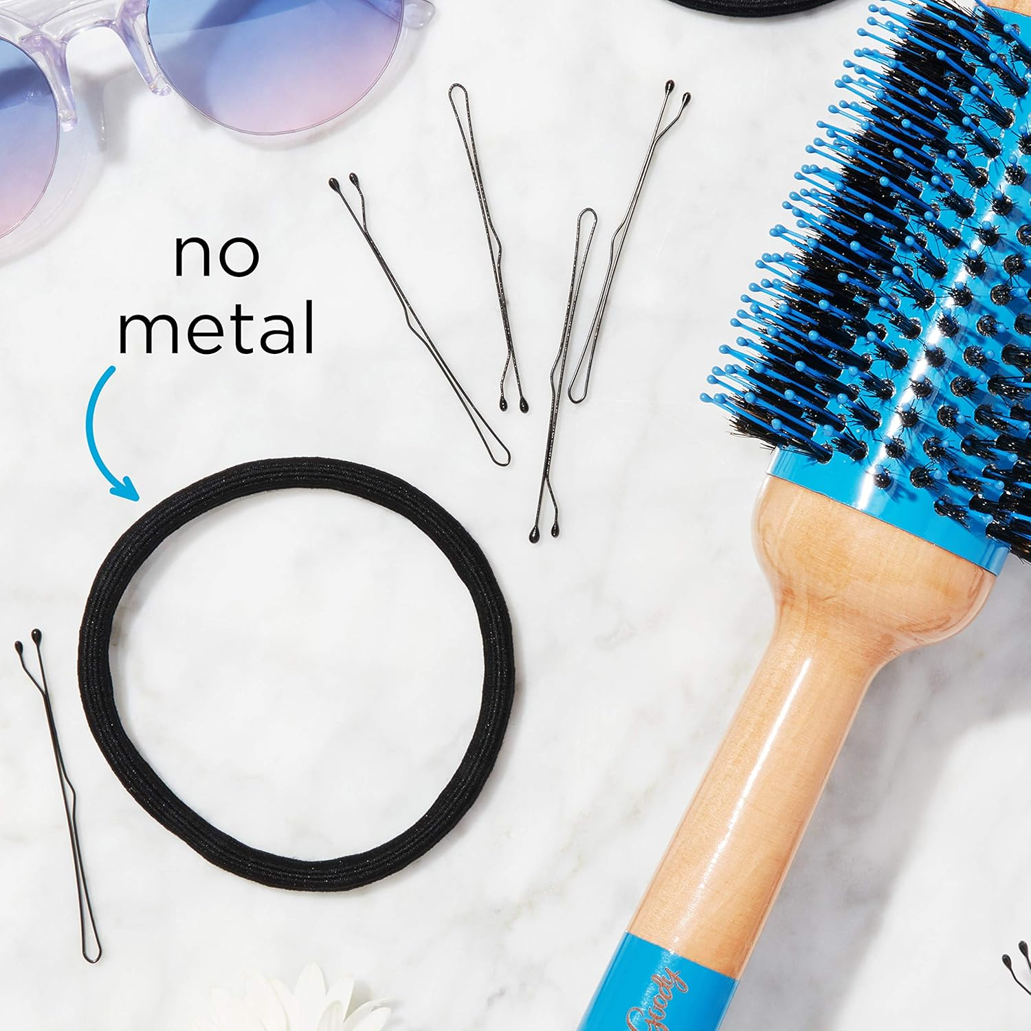 Goody Hair Women'S Braided Hair Elastics Black 4Mm for Medium Hair, 32 Count, Pack of 3 image number 7