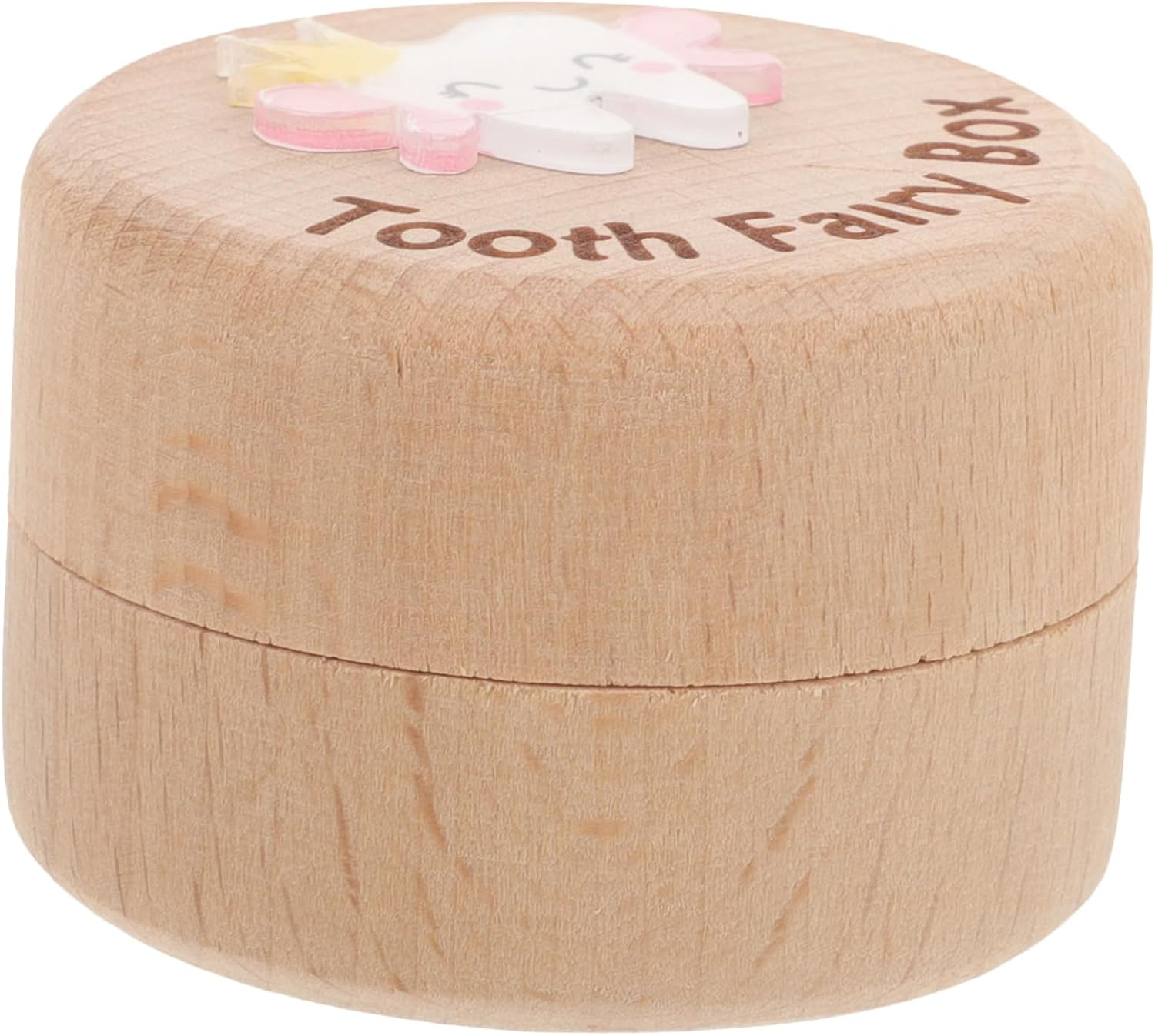 Wooden Tooth Holder Box Fetal Hair Saver Organizer for Boys and Girls Teeth Container image number 6