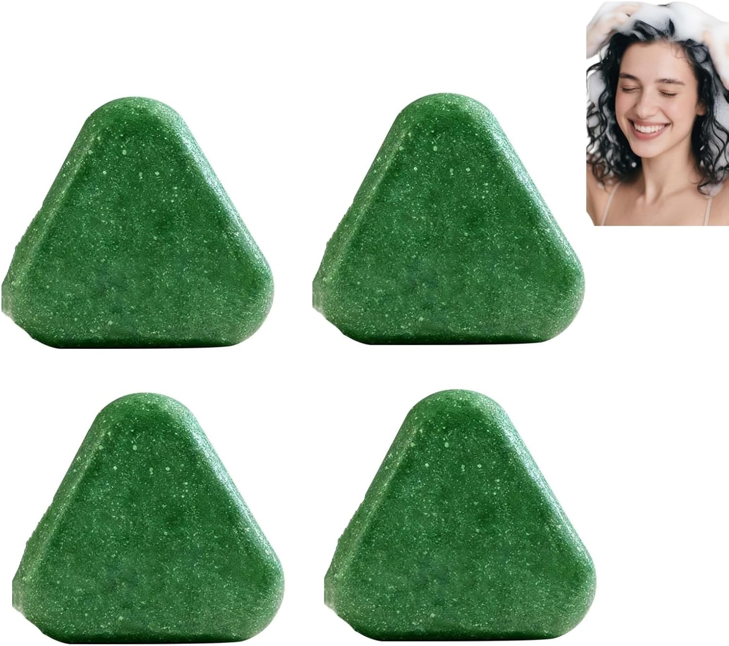 Shampoo Soap Bar for Scalp Care, Moisturizes & Strengthens Hair Roots, Travel-Friendly, Gentle and Mild,Leaves Hair Soften, Smoothing and Easy to Style, Fitting All Hair Types (4PCS) - 3Pcs image number 5