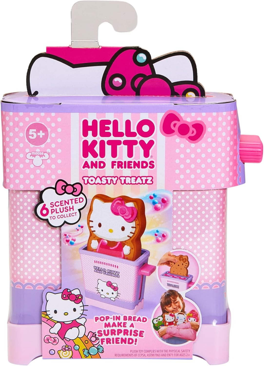 Cookeez Makery Hello Kitty&reg; and Friends Toasty Treatz Toaster with Scented Plush | Make a Soft and Squishy Surprise Plush Friend | Pop-In-Bread and See a Surprise Plush Pop Up image number 3
