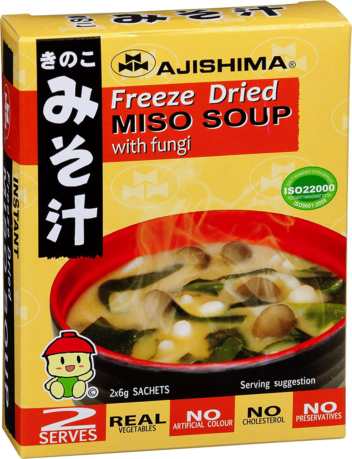Ajishima Fungi Instant Miso Soup (2 Serves)