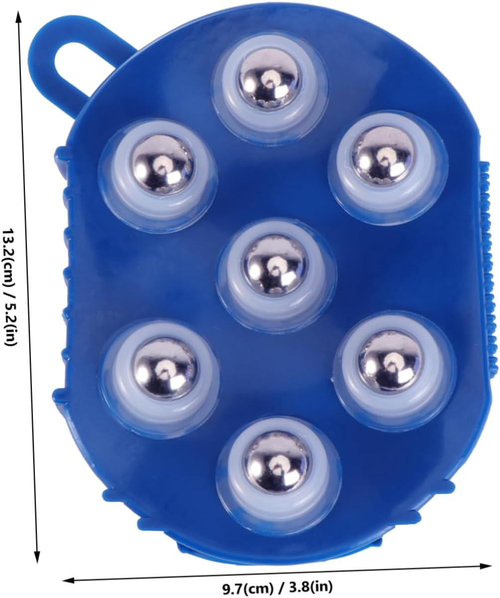 GLEAVI Massage Glove Exfoliator Back Massager Brush Handheld Roller Gloves Body Massage Comb image number 1