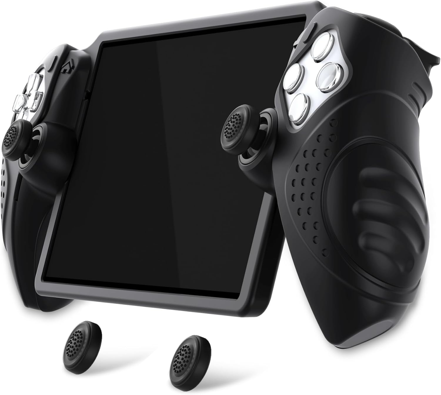 Playvital Design for PS Portal Cover, Guardian Edition Silicone Protective Case for PS Portal Remote Player with Thumb Grips - Shockproof, Anti-Slip Grip Accessories - Clear White