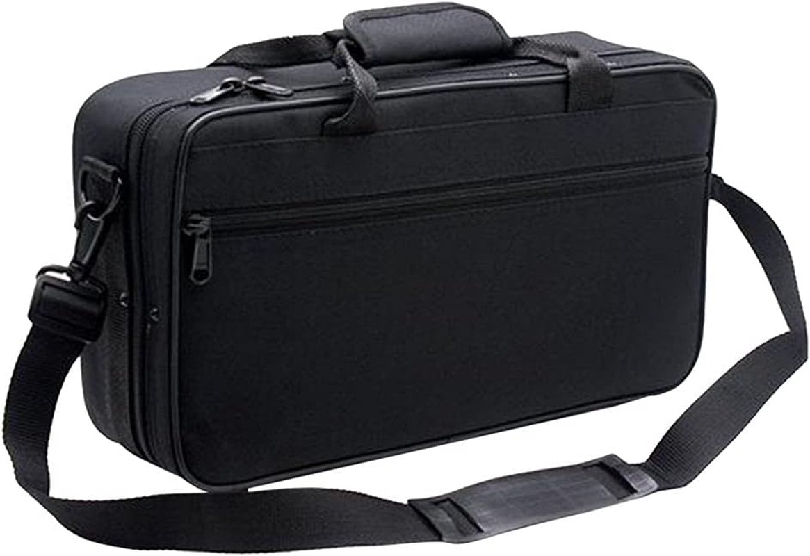 T TOOYFUL Clarinet Case with Adjustable Shoulder Strap, Black, Cotton, B♭ Clarinet, Brass and Woodwind Instruments image number 2