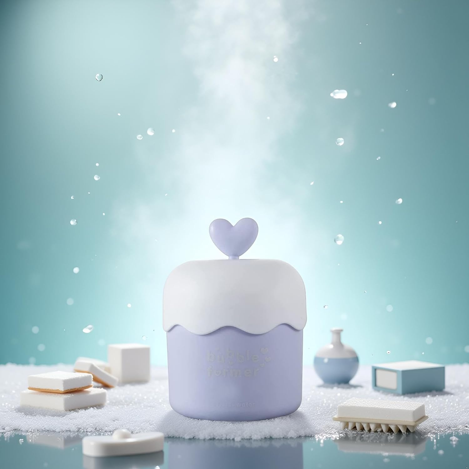 Blue Facial Cleanser Foam Maker Cup,Bubble Foamer Device,Bubble Foamer Bubbler for Facial Cleanser,Foam Cup,Bubble Maker for Face Wash Cleansing Appliances and Brushes image number 3