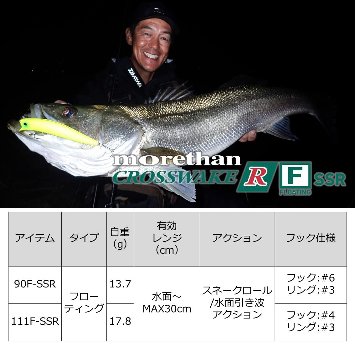 Daiwa 90F/F111F SSR Morethan Cross Wake R Sea Bass Lure, Various Types image number 3