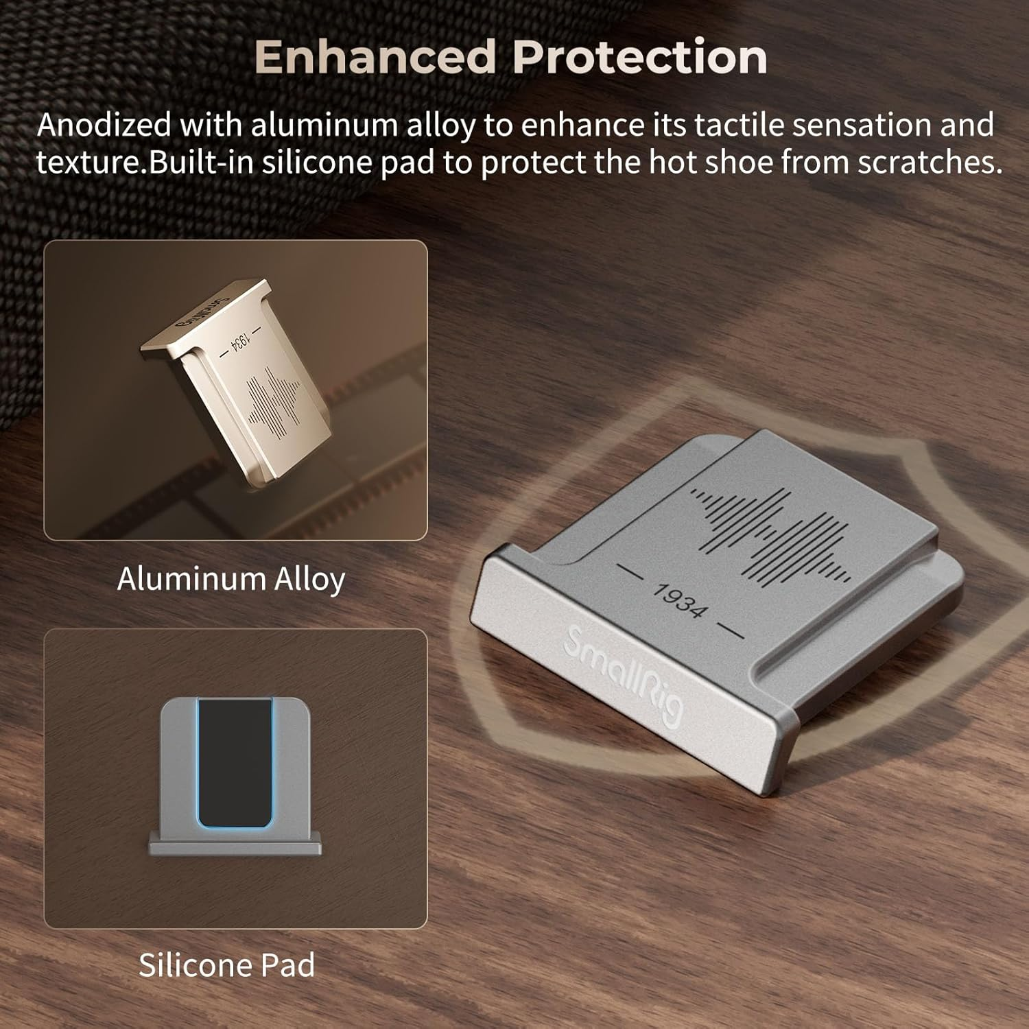 SMALLRIG Hot Shoe Cover for FUJIFILM Cameras, for FUJIFILM X-T3/X-H2/X-H2S/X-S20/X-E4/X-E3/X-Pro3/X100Vi/X100V/X100F/Gfx50R/Gfx100S/Gfx100Ii (Silver) - 4697 image number 1