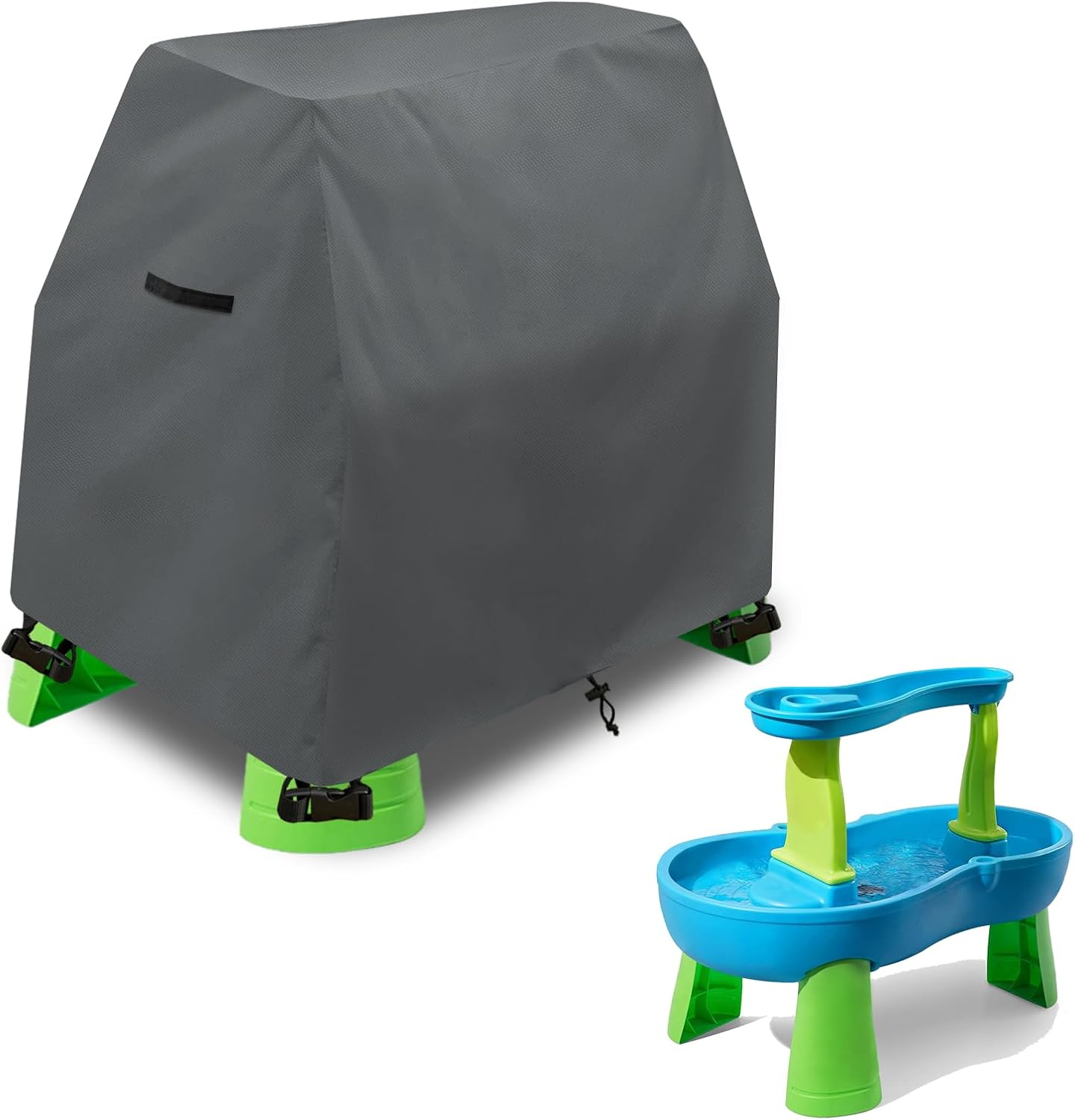 Kids Water Table Cover Fit Step2 Rain Showers Splash Pond Water Table,Waterproof Dust Proof Anti-Uv Outdoor Toys Cover-Cover Only