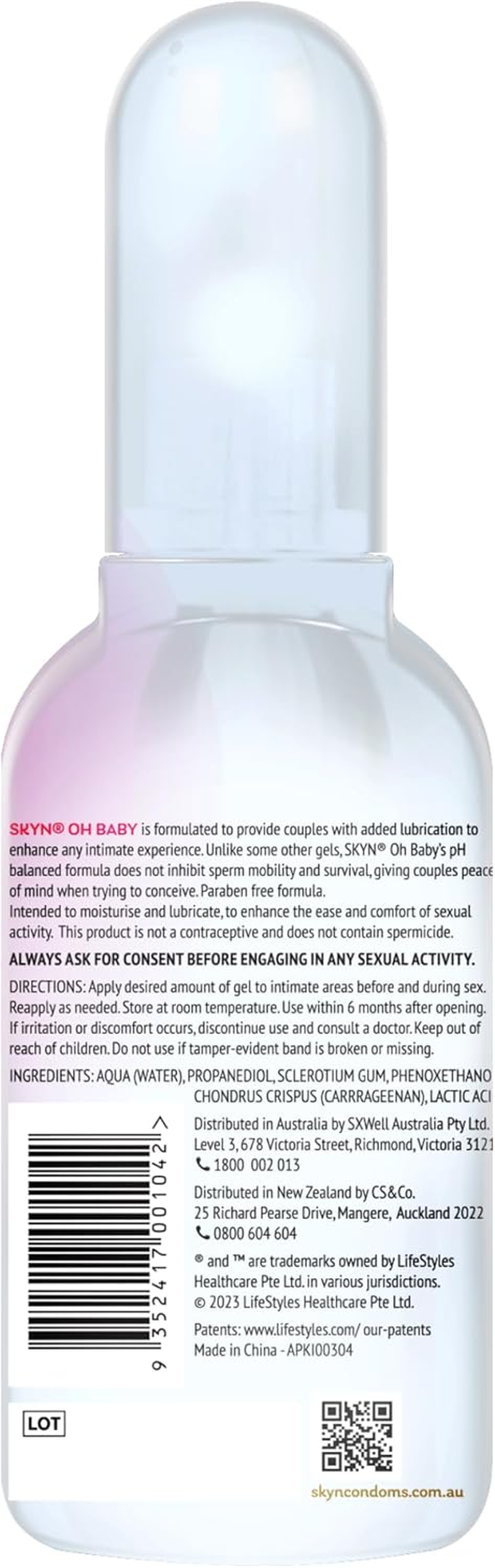 SKYN&reg; Oh Baby Lubricant 80Ml