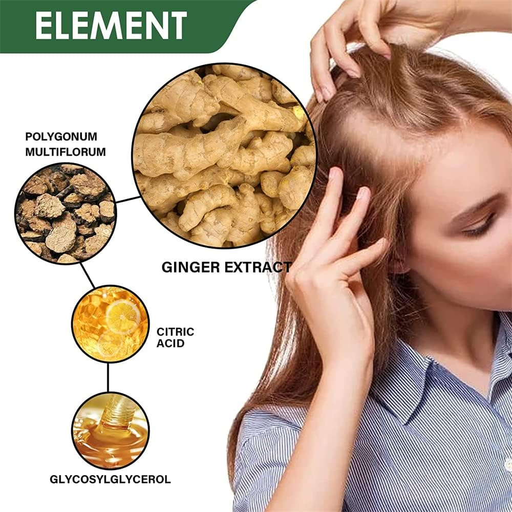 2Pcs Ginger Hair Growth Ointment,50G Natural Hair Boost Ginger Cream,Anti-Loss Dense Hair Care Serum for Thinning Hair and Hair Loss,Fast Hair Growth image number 4