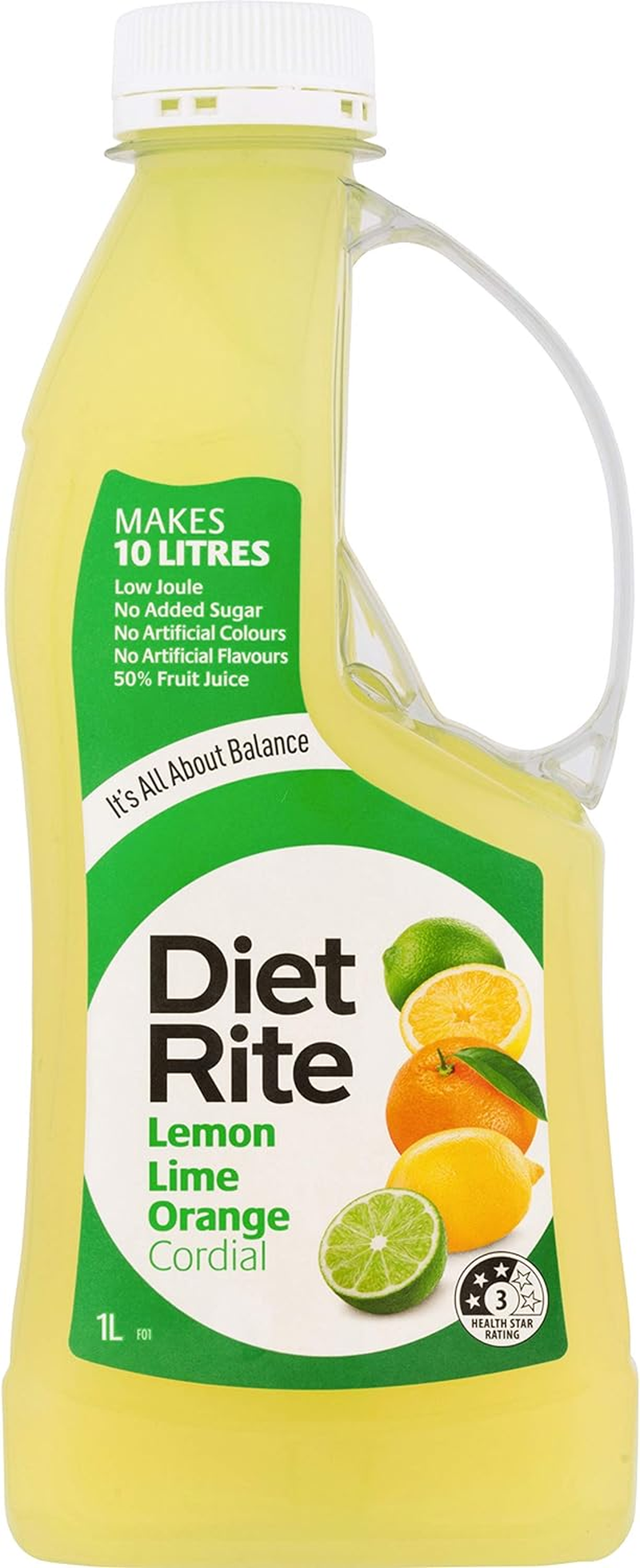 Diet Rite Apple Blackcurrant Cordial 1 Litre image number 2