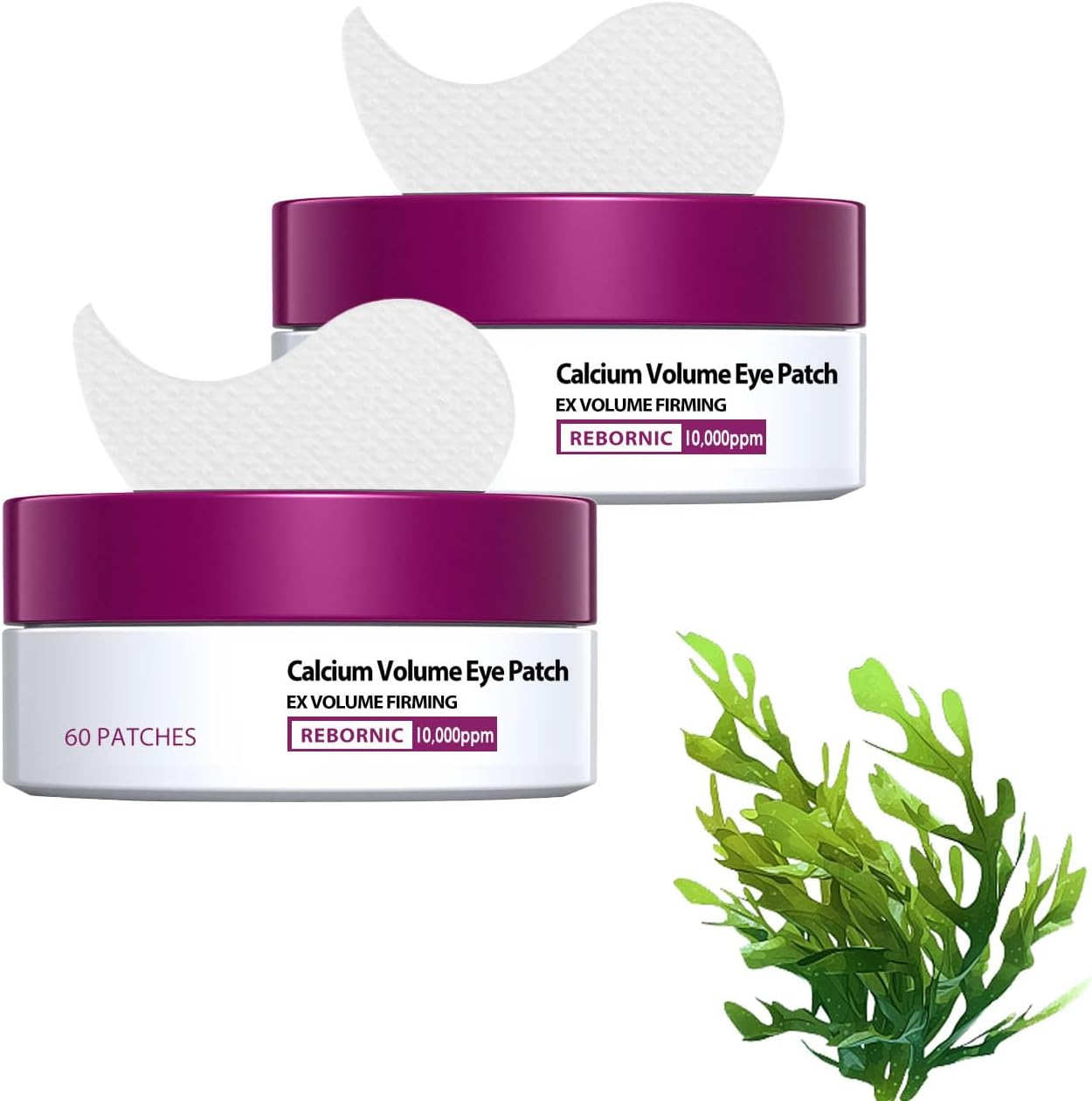 Calcium Volume Eye Patches 60Ea - Hydro Cool Firming Gels under Eye Patches for Puffy & Bags, Dark Circles, Anti-Aging, Sagging, Wrinkles, Gentle Care for Delicate Area image number 3
