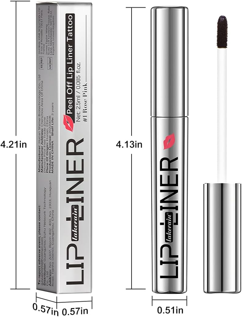 Peel off Lip Liner Stain Liptint Long Lasting Lip Tint Tattoo for Women Girls Detachable Pencil Waterproof Transfer-Proof Matte Lip Gloss,Highly Pigmented Color Finish Lip Tint Stain (01#Rose Pink, M) - 02Coco image number 3