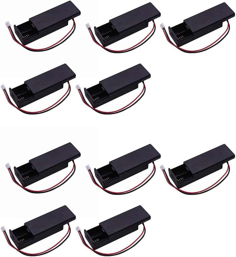 RESFNSE 10 Pcs for Battery Holder Case Cover Shell for 2Pcs AAA Batteries 3V PH2.0 for Microbit Development Board Kids