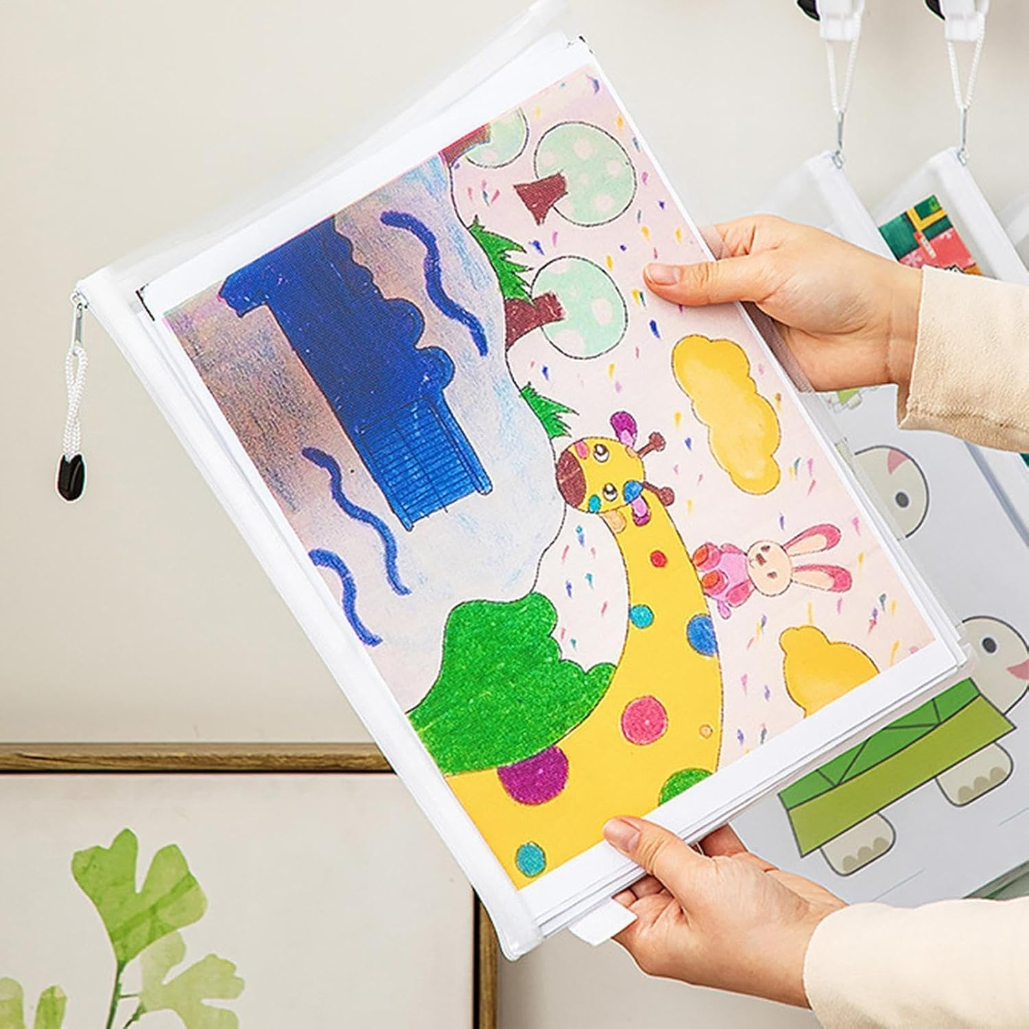 Jigsaw Puzzle Storage Case - 3 Piece Clear Case, Puzzle Storage Bags | Extra Large Clear Nylon Zipper Bags, Multipurpose Bag for School Supplies, Puz