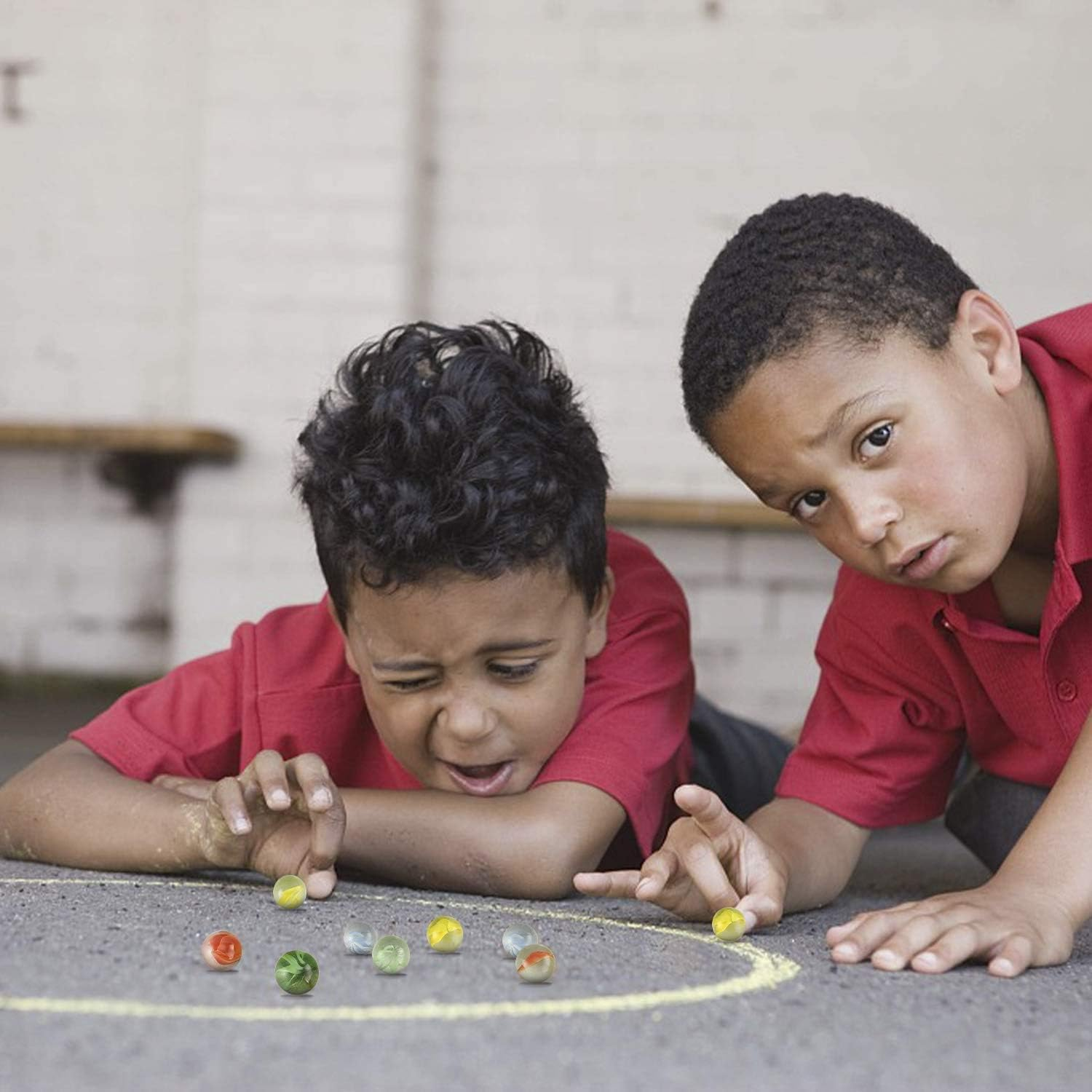 20 Pcs Color Mixing Glass Marbles 16Mm/0.63Inch Kids Marble Games DIY and Home Decoration image number 5