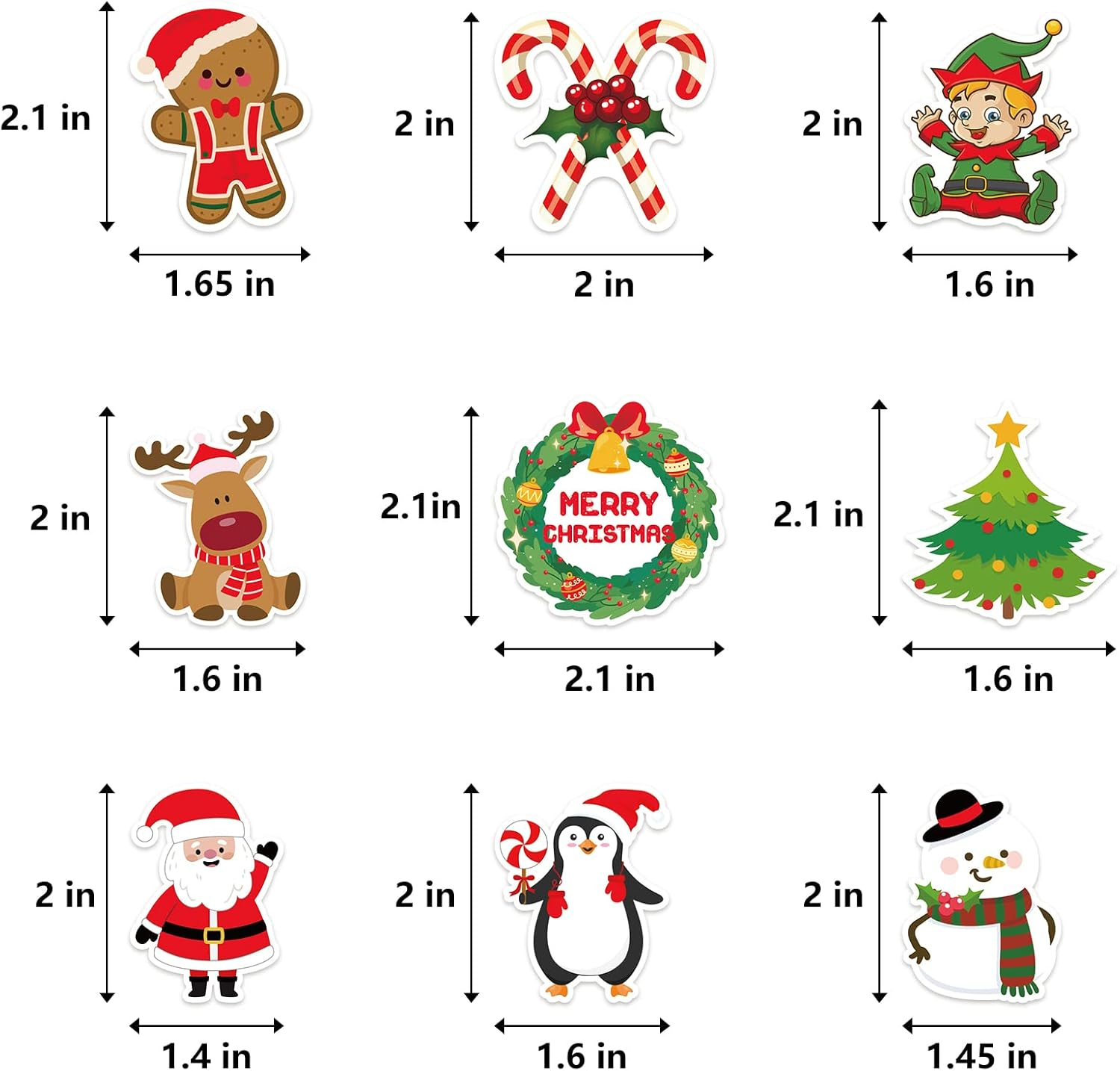 R1Chy 144PCS Christmas Cupcake Toppers Toothpicks &ndash; Xmas Holiday Cocktail Appetizer Cake Decorations Party Supplies Picks image number 1