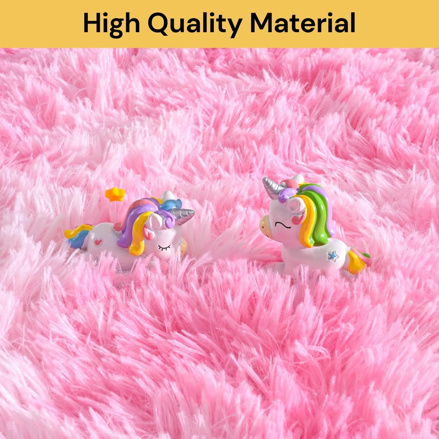 Spendeal Fluffy Area Rug for Home, Soft Shaggy Carpet for Living Room, Bedroom, Lounge, Kids Room, Non-Slip Washable Plush Mat, Nursery Play Rug, Stylish Modern Floor Decor (Grey, 120 X 160 Cm) image number 1