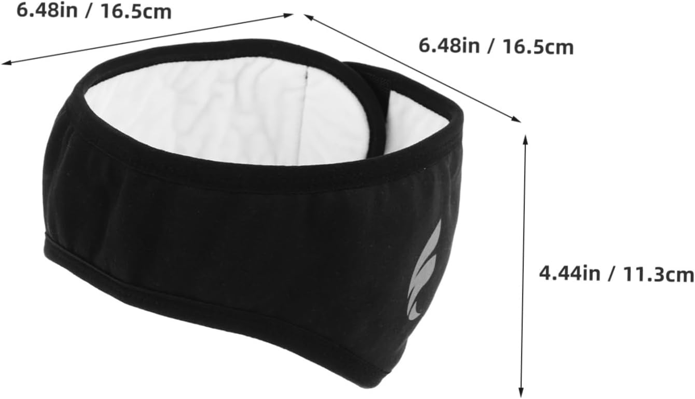 TEHAUX Noise Cancelling Sleep Earmuffs Headband with Soft Eye Cover for Men Women Comfortable Soundproof Ear Covers for Studying Sleeping Relaxation Warm Winter Noise Reduction - Black image number 3