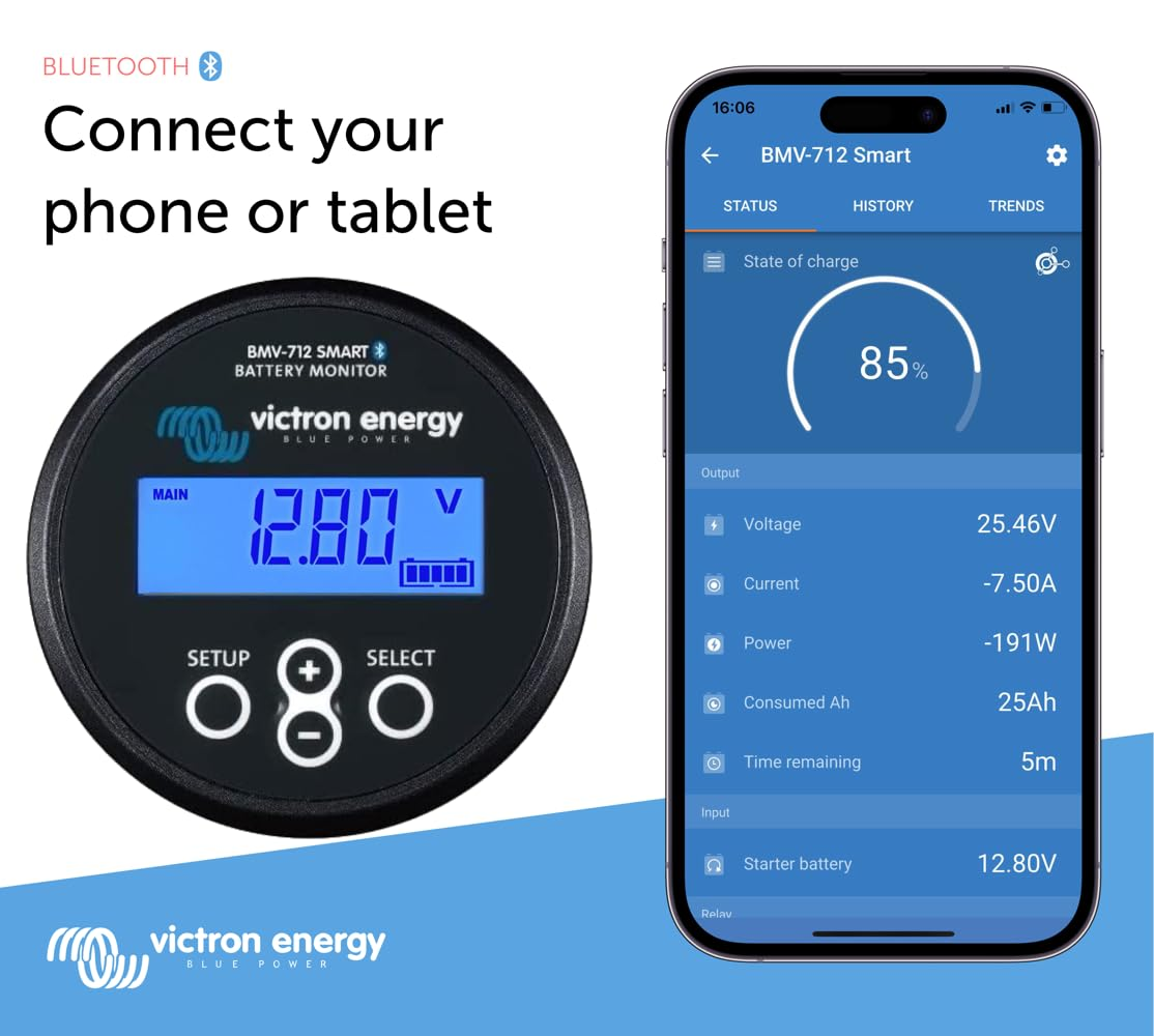 Victron Energy BMV-712 Smart Battery Monitor (Black) image number 5