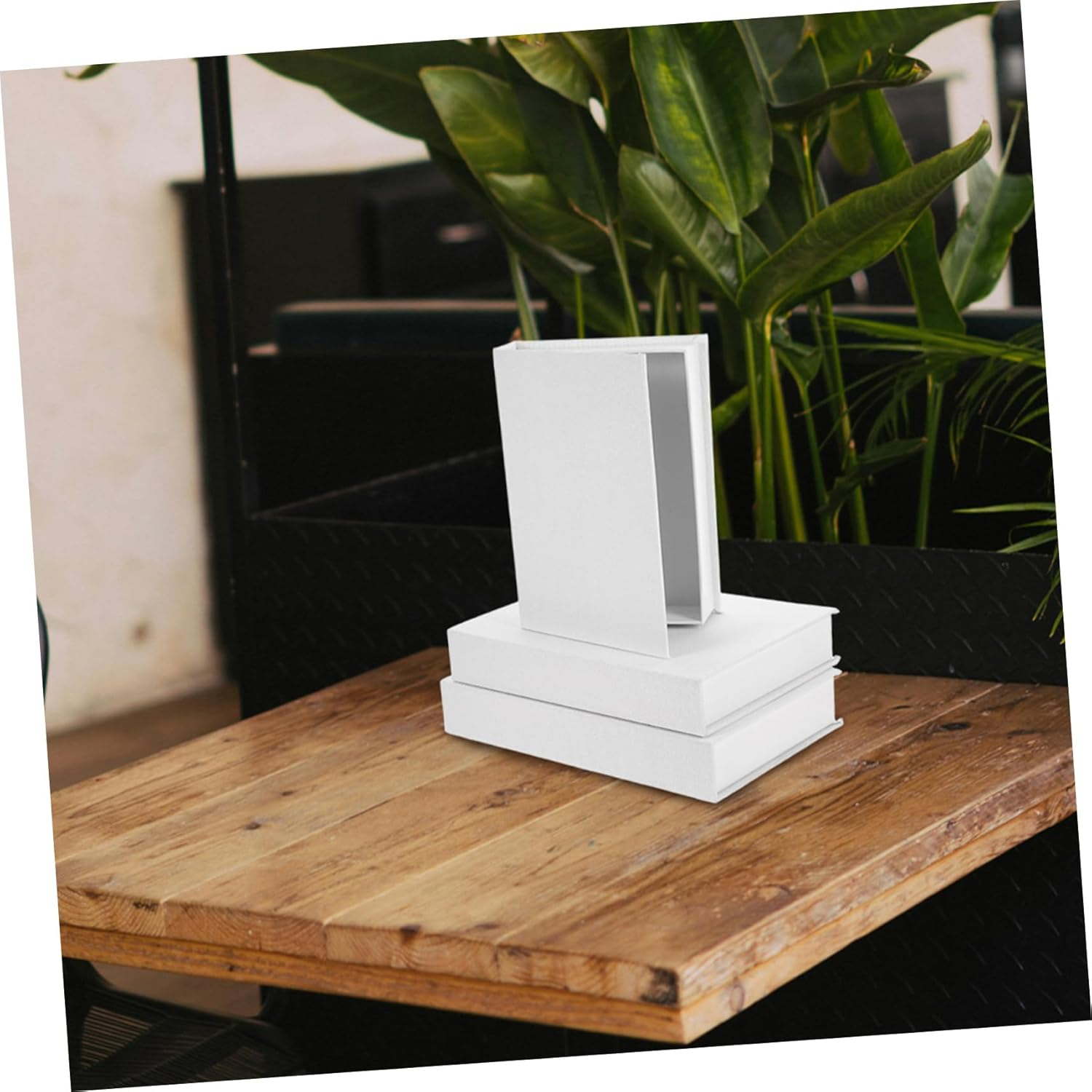 IMIKEYA 3Pcs Linen Decorative Faux Book Storage for Bookshelf Desk Home Office Decor Vintage Style with Hidden Compartment for Jewelry Keys Photos image number 4