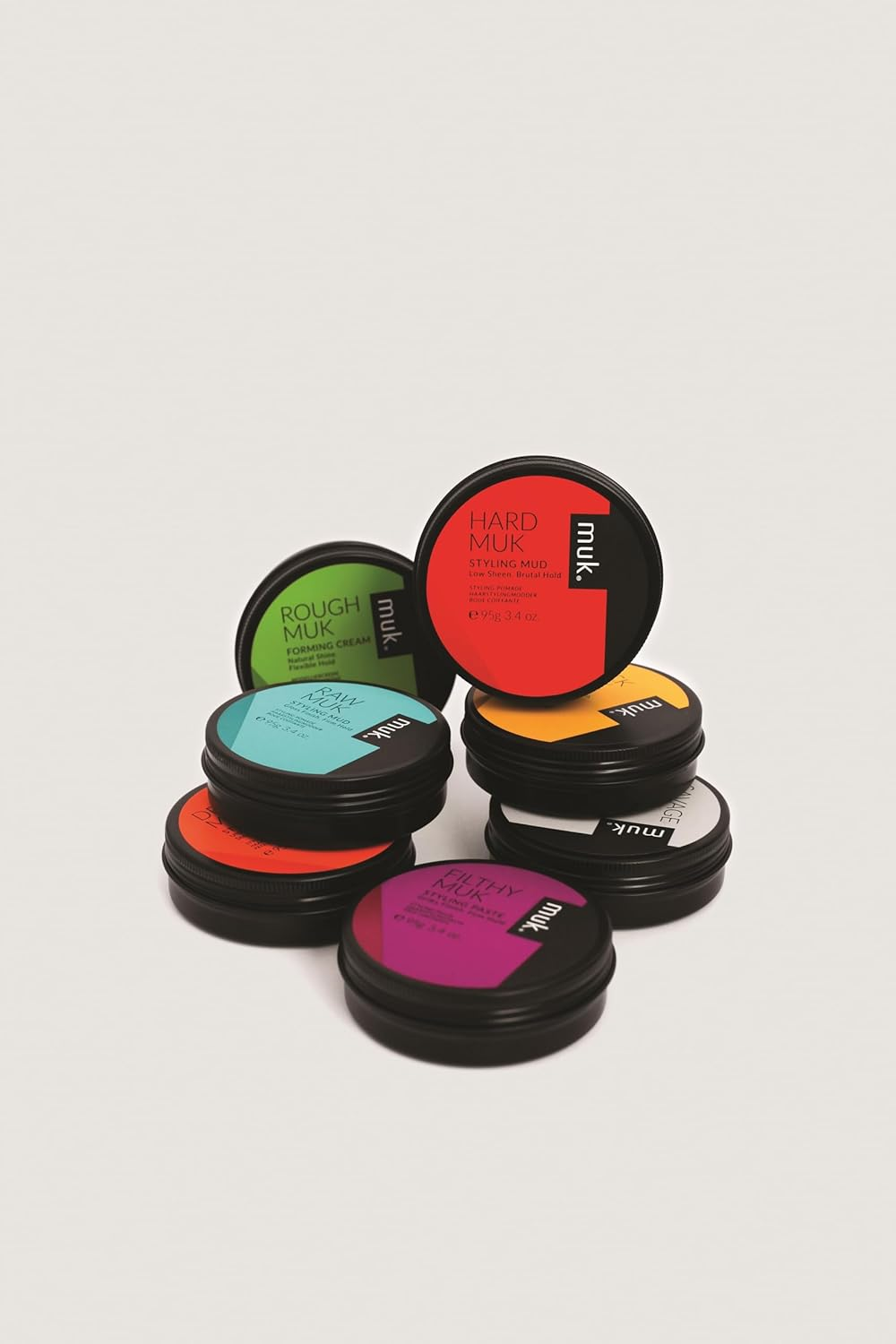 MUK. Hard Muk Hair Styling Mud - Low Sheen Styling Mud with Strong Hold for Fine to Coarse Hair. Matte Texture, Volume Enhancing & Humidity Resistant Hair Mud, 95G image number 3