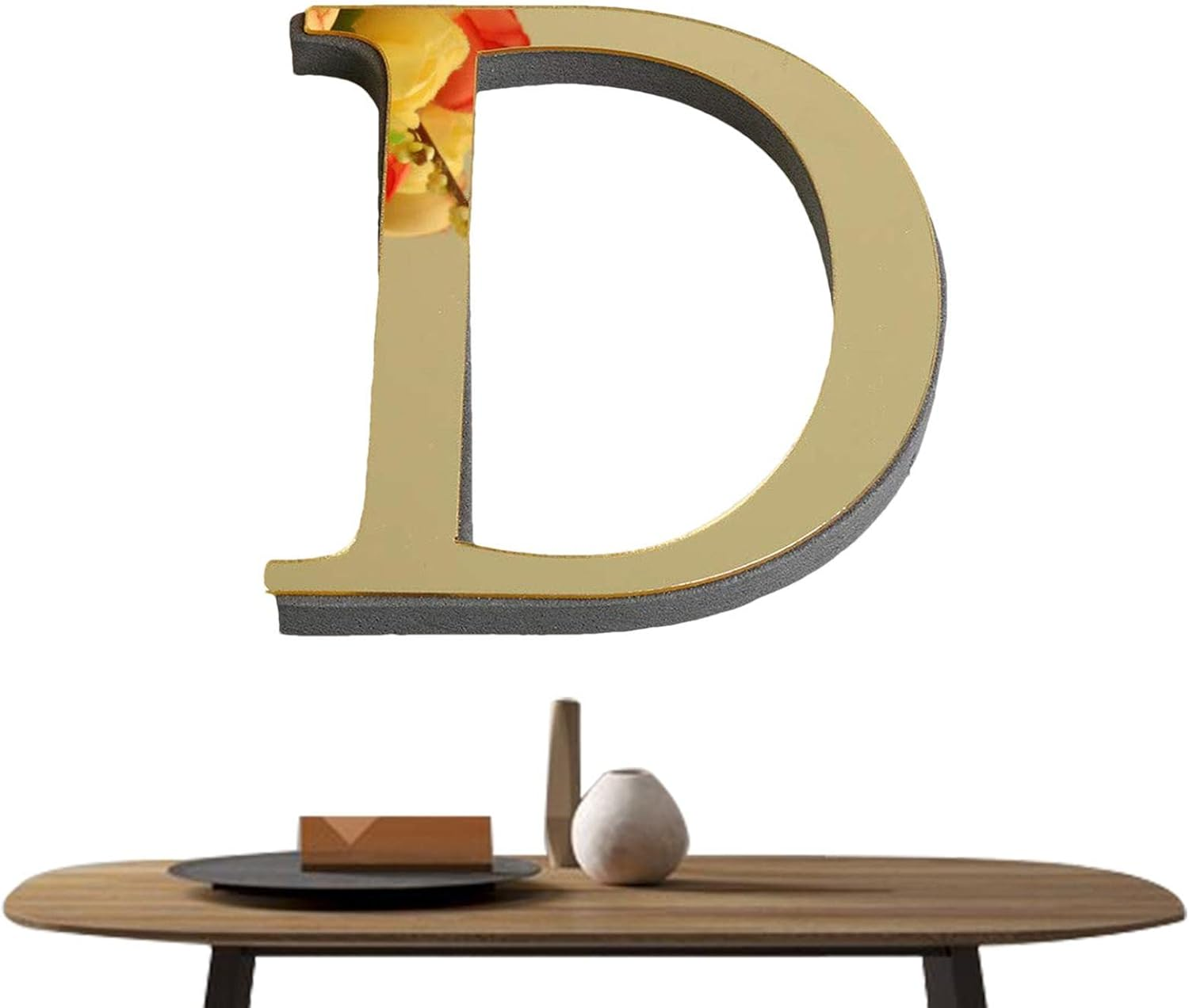 Letter Wall Stickers - 3D Self-Adhesive Alphabet Wall Decals - Light Gold Acrylic Letters Decals for Home Decor Wall DIY Art Mural for Home Bedroom Living Room Borato image number 6